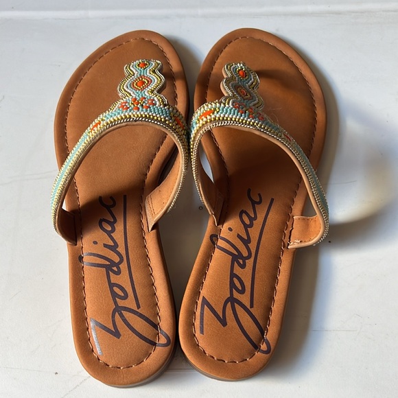 Zodiac Multi Colored Beaded Sandal - Picture 2 of 2